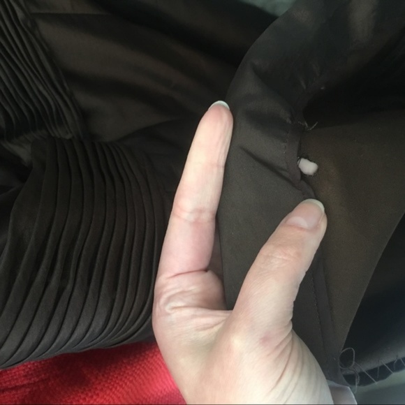 Amsale Mermaid Metallic Brown Strapless Ball Gown - Picture 6 of 8